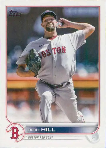 Original gloss 2022 Topps Update US182 Rich Hill Boston Red Sox baseball card