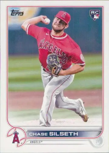Original gloss 2022 Topps Update US192 Chase Silseth rookie baseball card