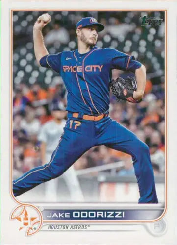 2022 Topps Update US229 Jake Odorizzi baseball card with original gloss Astros NM-MT