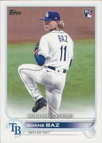 2022 Topps Update #US240 Shane Baz NM-MT Rays ID:47384 - Baseball Card Single