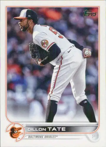 Original gloss 2022 Topps Update US25 Dillon Tate baseball card Orioles NM-MT
