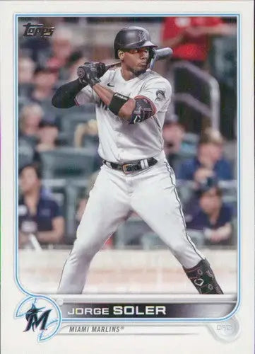 2022 Topps Update US257 Jorge Soler baseball card Marlins ID 47386 US257 Jorge Soler