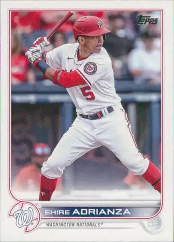 2022 Topps Update US269 Ehire Adrianza baseball card Nationals NM-MT