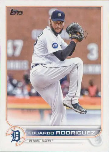 2022 Topps Update Eduardo Rodriguez baseball card with original gloss Tigers ID 46544