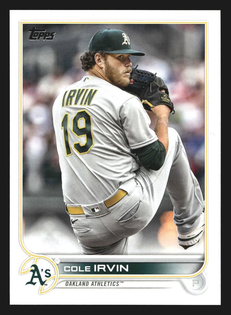 2022 Topps Update #US292 Cole Irvin Oakland Athletics - Baseball Card Single