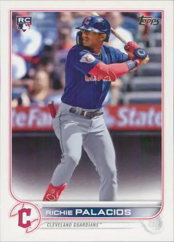 Original gloss of 2022 Topps Update US308 Richie Palacios Rookie Card
