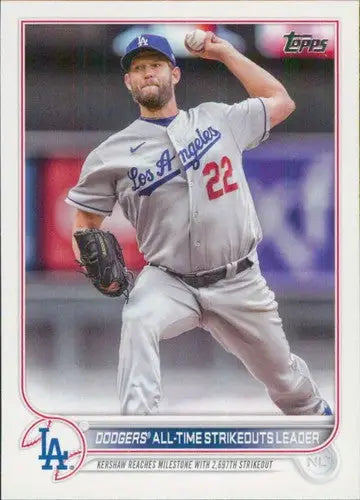 2022 Topps Update #US309 Clayton Kershaw NM-MT ID:47389 - Baseball Card Single