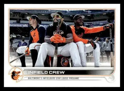 2022 Topps Update #US312 Infield Crew (Jorge Mateo / Rougned Odor) - Baseball Card Single