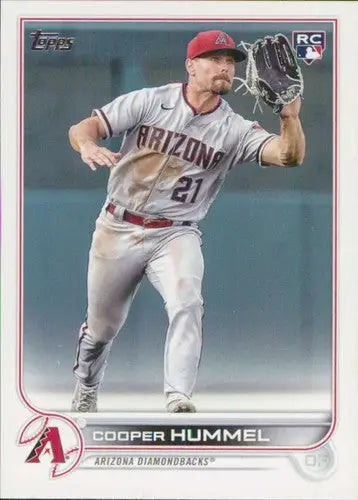 2022 Topps Update Cooper Hummel baseball card with original gloss Rookie Diamondbacks