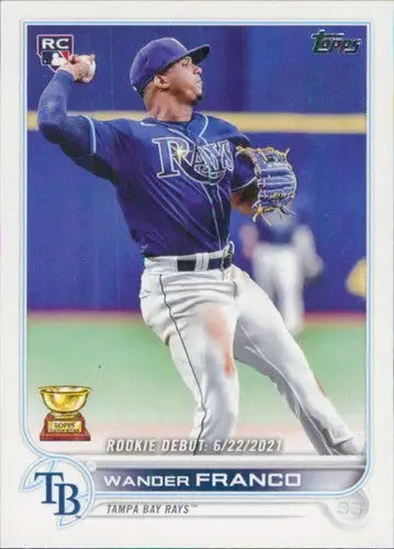 Original gloss US42 Wander Franco baseball card from 2022 Topps Update series