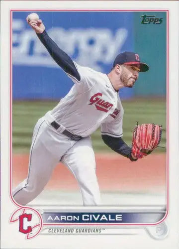 2022 Topps Update #US49 Aaron Civale NM-MT Guardians ID:49009 - Baseball Card Single