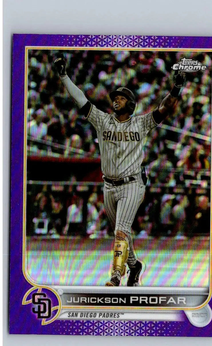 Jurickson Profar baseball card 2022 Topps Update US69 Jurickson Profar Purple