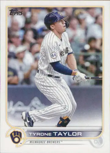 Original gloss 2022 Topps Update US99 Tyrone Taylor Milwaukee Brewers baseball card