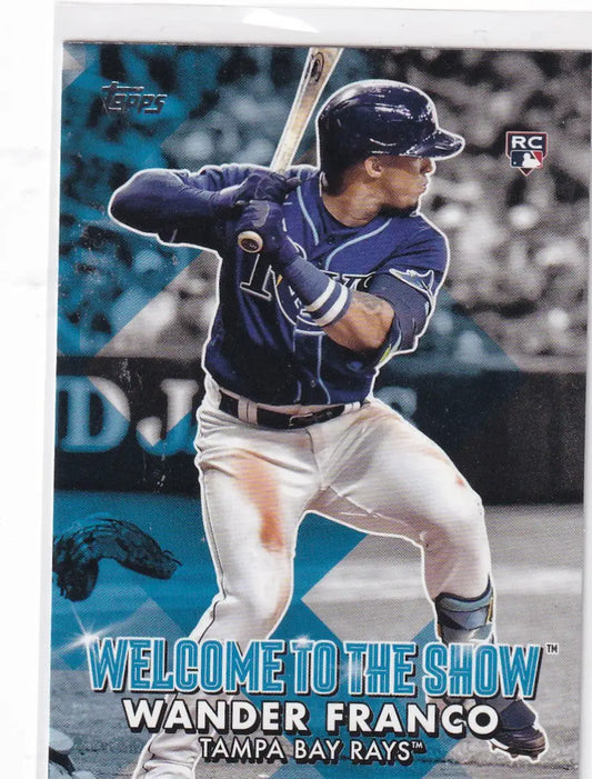 2022 TOPPS #WTTS-25 WANDER FRANCO WELCOME TO THE SHOW- TAMPA BAY RAYS - Baseball Card Single
