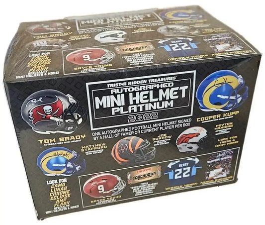 2022 Tristar Hidden Treasures Football Mini Helmet Platinum Edition Box - Sports Card Hobby Boxes