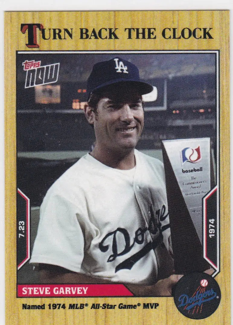 Baseball trading card of Steve Garvey from 2022 Turn Back the Clock Los Angeles Dodgers series