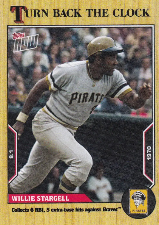 2022 TURN BACK THE CLOCK #124 WILLIE STARGELL- PITTSBURGH PIRATES - Baseball Card Single