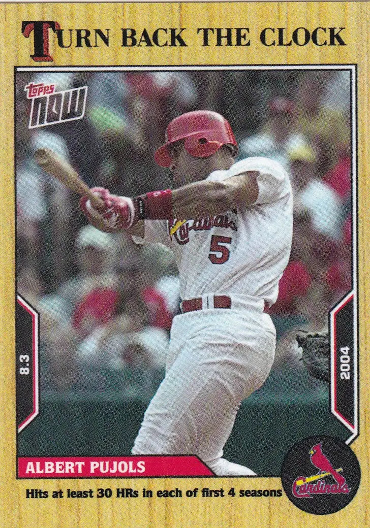 2022 TURN BACK THE CLOCK #126 ALBERT PUJOLS- ST LOUIS CARDINALS - Baseball Card Single