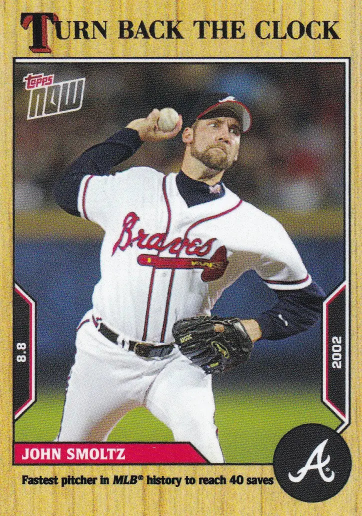 2022 TURN BACK THE CLOCK #131 JOHN SMOLTZ- ATLANTA BRAVES - Baseball Card Single