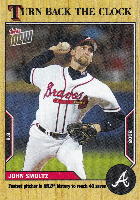 2022 TURN BACK THE CLOCK #131 JOHN SMOLTZ- ATLANTA BRAVES - Baseball Card Single