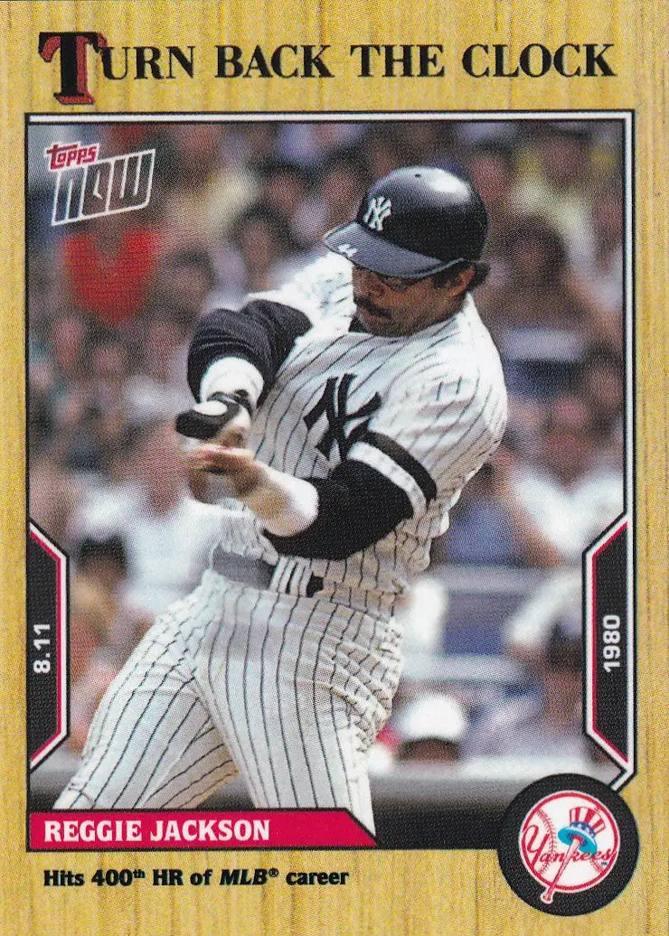 2022 TURN BACK THE CLOCK #134 REGGIE JACKSON- NEW YORK YANKEES - Baseball Card Single