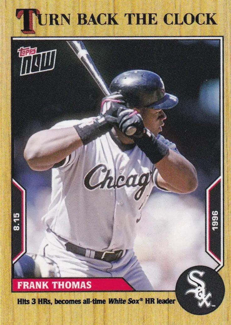 2022 TURN BACK THE CLOCK #138 FRANK THOMAS- CHICAGO WHITE SOX - Baseball Card Single