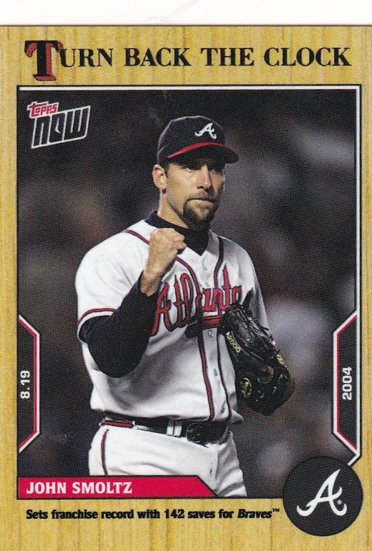 2022 TURN BACK THE CLOCK #142 JOHN SMOLTZ- ATLANTA BRAVES - Baseball Card Single