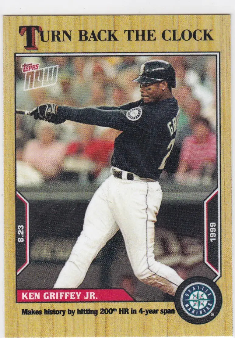 Baseball trading card of Ken Griffey Jr. from 2022 TURN BACK THE CLOCK Seattle Mariners set