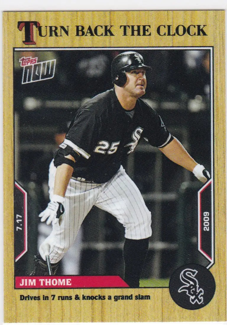 Baseball trading card of Jim Thome from 2022 TURN BACK THE CLOCK CHICAGO WHITE SOX