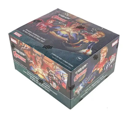 Avengers trading card box from 2022 Upper Deck Fleer Ultra Marvel Avengers Hobby set