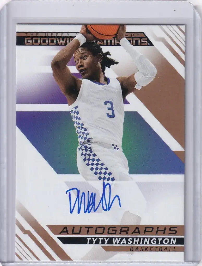 2022 Upper Deck Goodwin Auto A-TW Ty Ty Washington - Basketball