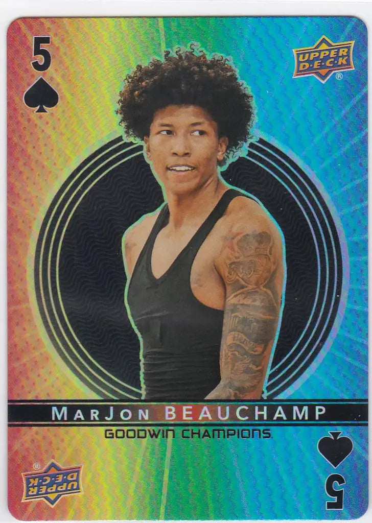 Holographic trading card of Marjon Beauchamp from Upper Deck Goodwin Champions