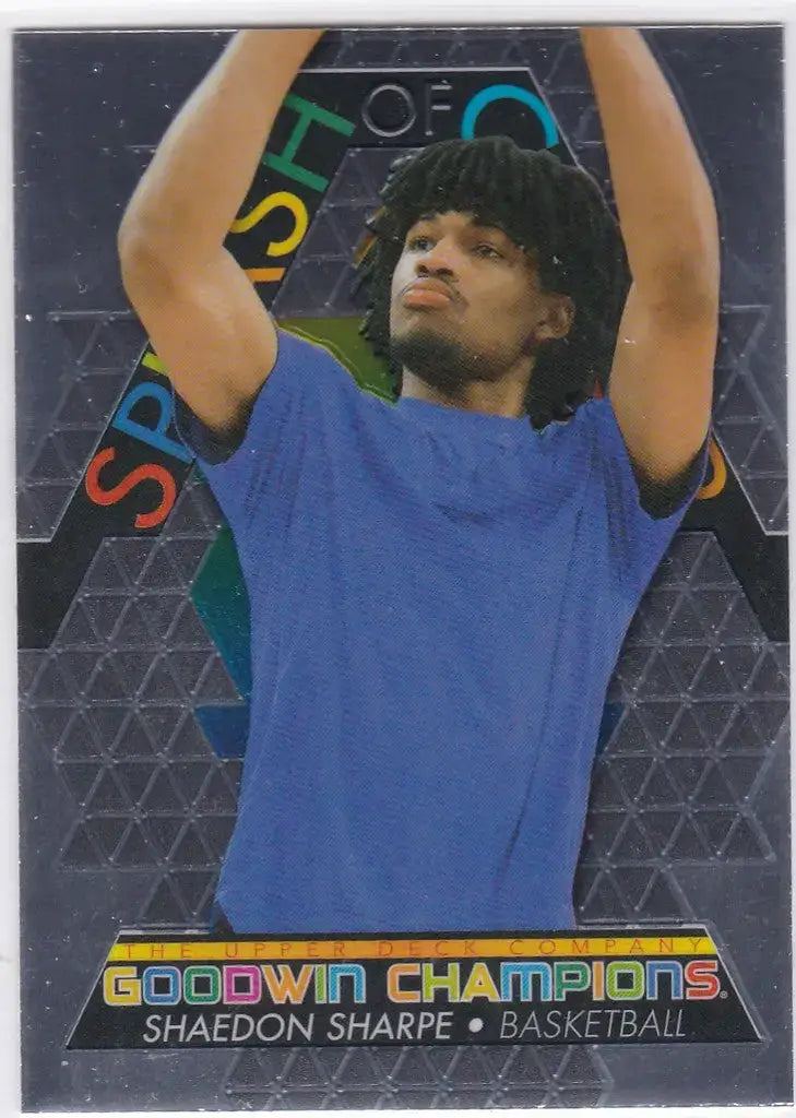 2022 Upper Deck Goodwin Champions #SCP21 Shaedon Sharpe Splash of Color