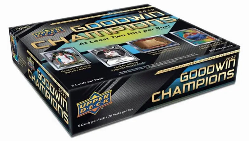 Goodwin Champions Trading Card Box by Upper Deck with metallic black and gold design