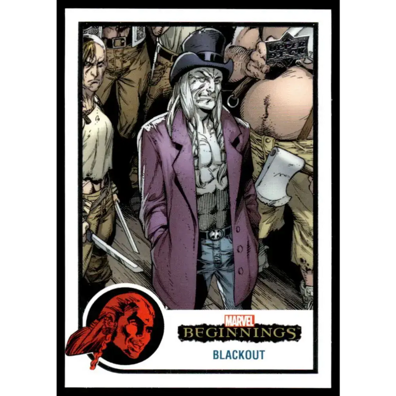 2022 Upper Deck Marvel Beginnings Vol. 2 Series 1 #124 Blackout NonSport - Marvel Card Single