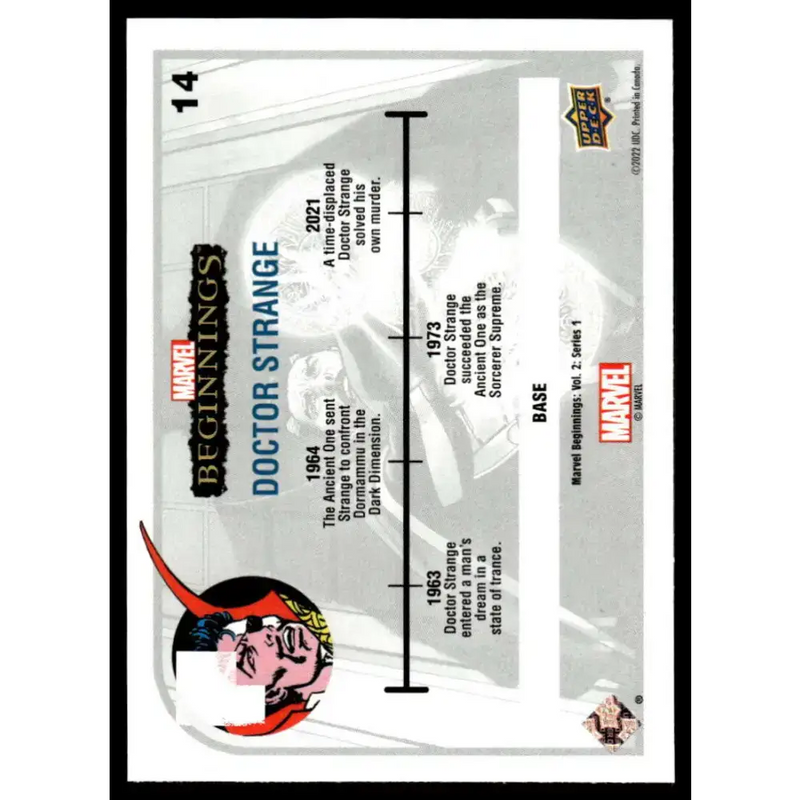 2022 Upper Deck Marvel Beginnings Vol. 2 Series 1 #14 Doctor Strange NonSport - Marvel Card Single