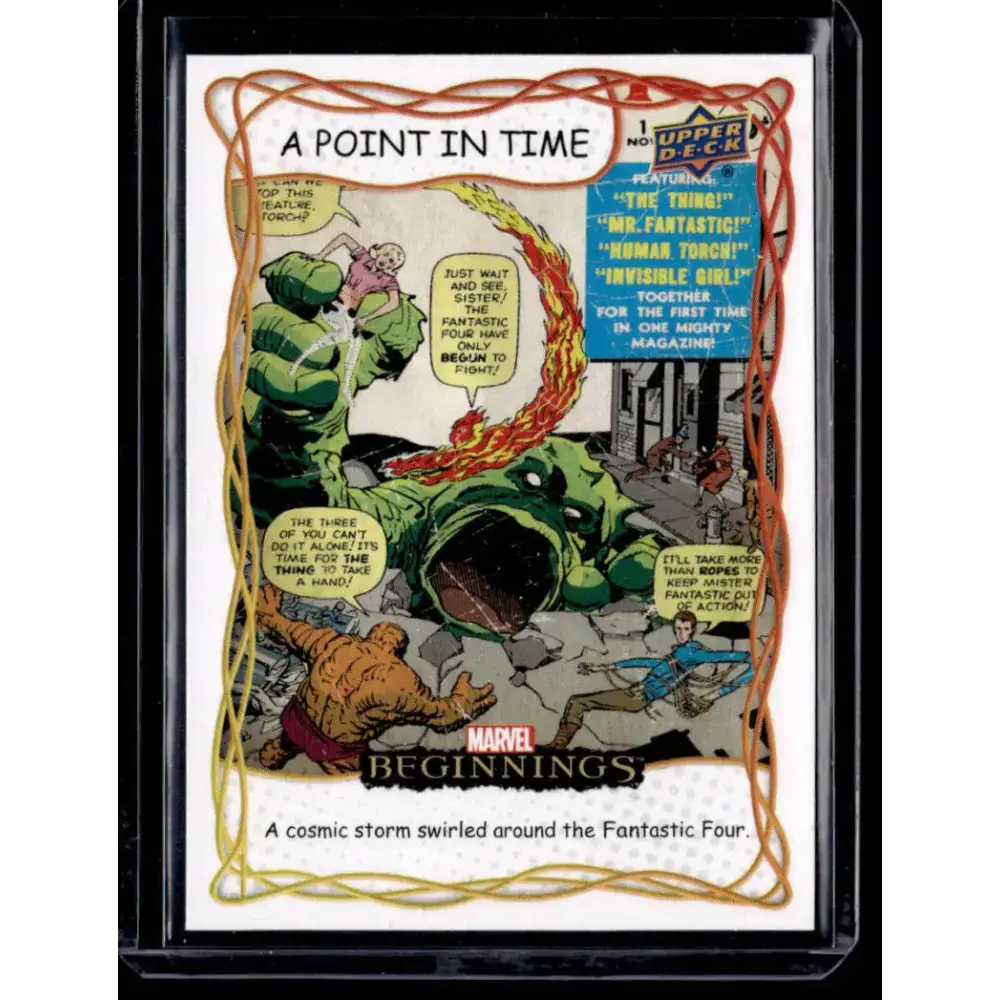 2022 Upper Deck Marvel Beginnings Vol. 2 Series 1 A Point in Time #PT11 Fantastic Four NM-MT NonSport Card - Marvel