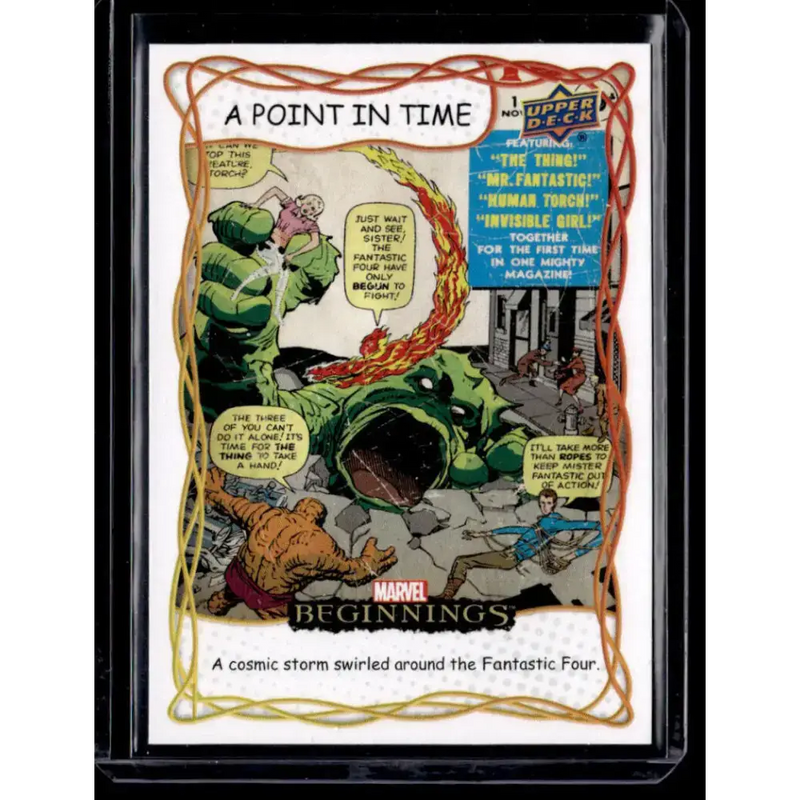 2022 Upper Deck Marvel Beginnings Vol. 2 Series 1 A Point in Time #PT11 Fantastic Four NM-MT NonSport Card - Marvel