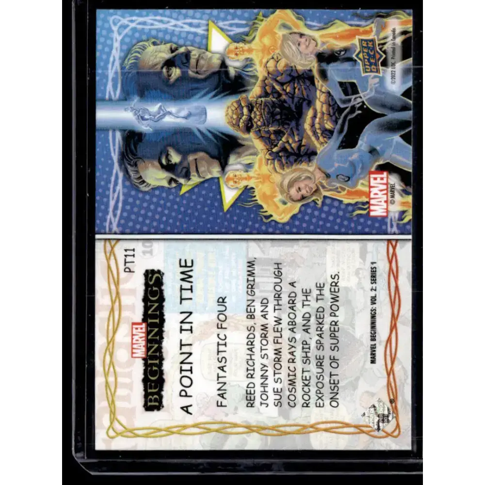 2022 Upper Deck Marvel Beginnings Vol. 2 Series 1 A Point in Time #PT11 Fantastic Four NM-MT NonSport Card - Marvel