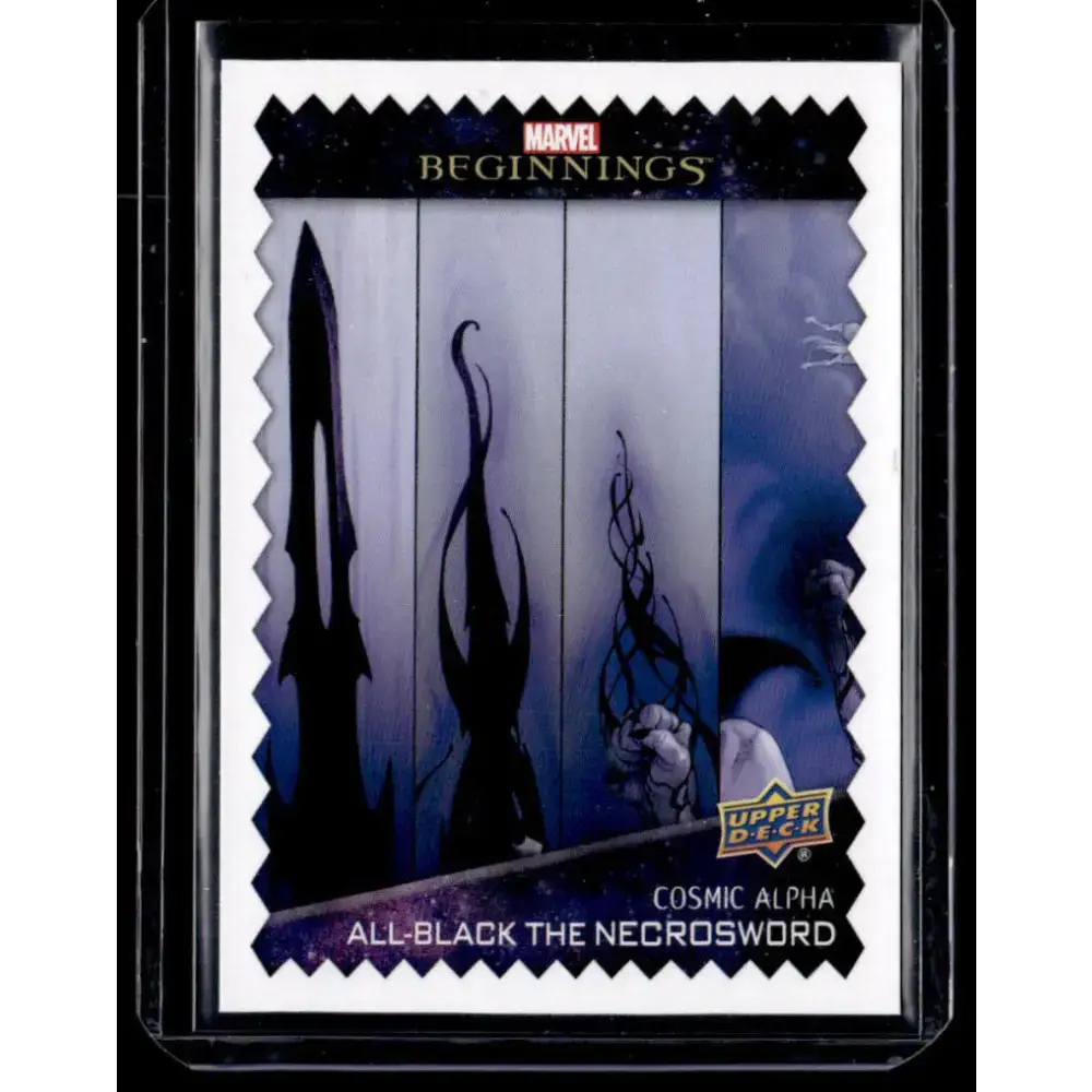 2022 Upper Deck Marvel Beginnings Vol. 2 Series 1 Cosmic Alpha #CA8 All-Black/ the Necrosword NM-MT NonSport Card