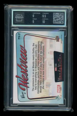 2022 Upper Deck WandaVision Welcome to Westview Wanda Geraldine #PR-7 AC 9.5 - Marvel Card Single