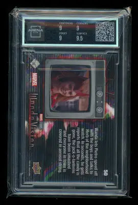 2022 Upper Deck WandaVision Yellow Mind Stone #50 Arena Club 9