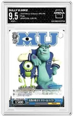Graded Weiss Schwarz Pixar Sully and Mike trading card from 2022 Weiss Schwarz JPN