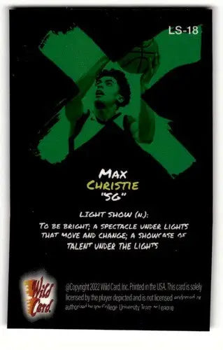 2022 Wild Card Alumination #LS-18 Max Christie Basketball Cards NM- ID:62440 - Basketball Card Single