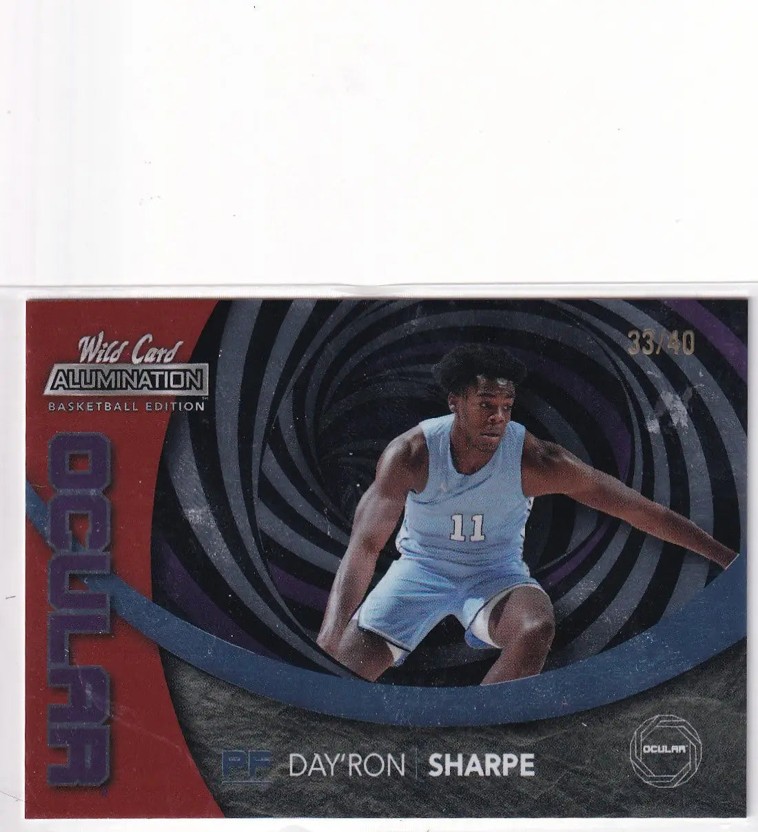 2022 WILD CARD #AOC-4 DAYRON SHARPE OCULAR 33/40- BROOKLYN NETS