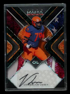 2022 Wild Card Mania Americana Vederian Lowe #AMA-TR98 Autograph 3/5 Football - Football Card Single