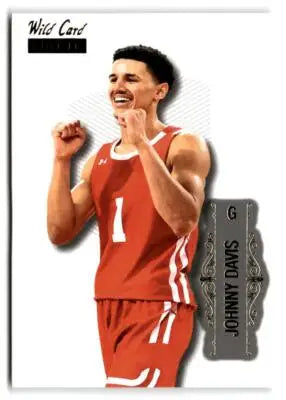 2022 Wild Card Matte #LBC-8 Johnny Davis Limited Base Cards White - Basketball Card Single