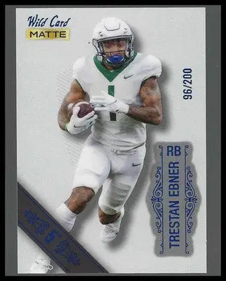 2022 Wild Card Matte White -Blue #96/200 #MB-121 Trestan Ebner - Football Card Single