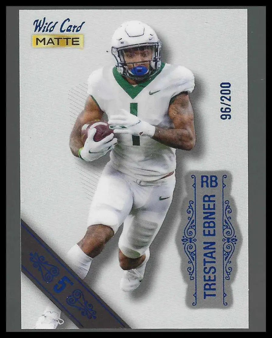 2022 Wild Card Matte White -Blue #96/200 #MB-121 Trestan Ebner