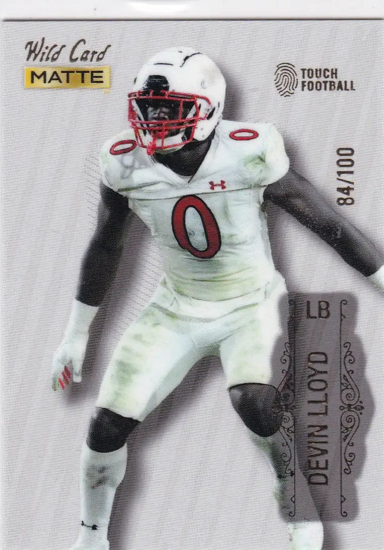 2022 Wild Card Matte White #MB-38 Devin Lloyd 84/100 - Football Card Single